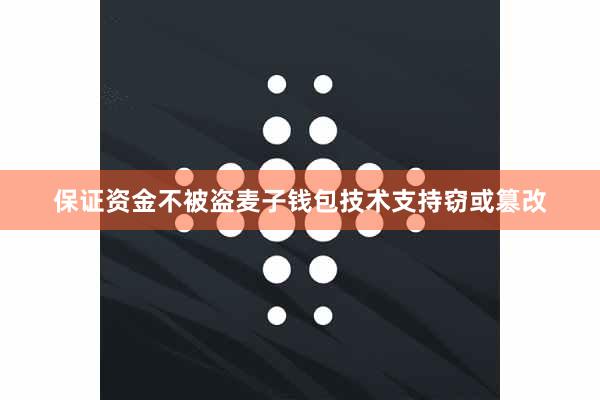 保证资金不被盗麦子钱包技术支持窃或篡改