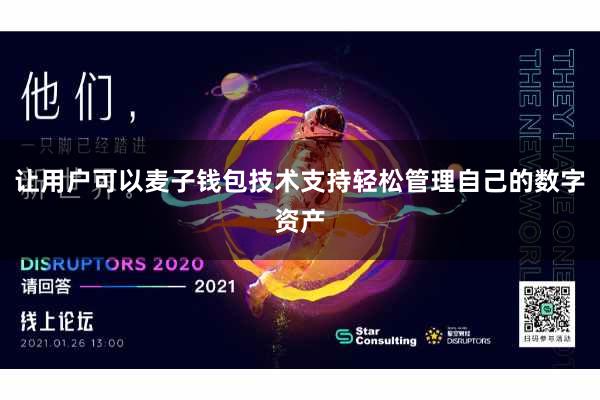 让用户可以麦子钱包技术支持轻松管理自己的数字资产