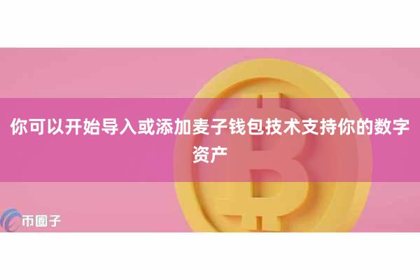 你可以开始导入或添加麦子钱包技术支持你的数字资产